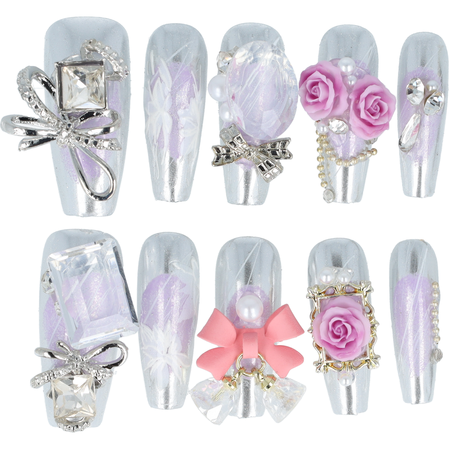 Handmade Press on nails no. 15
