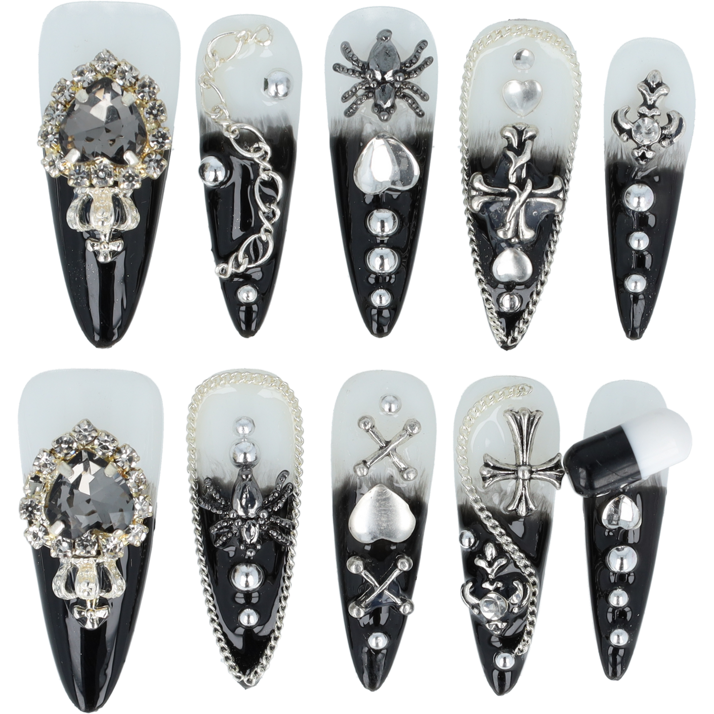 Handmade Press on nails no. 16 maat s