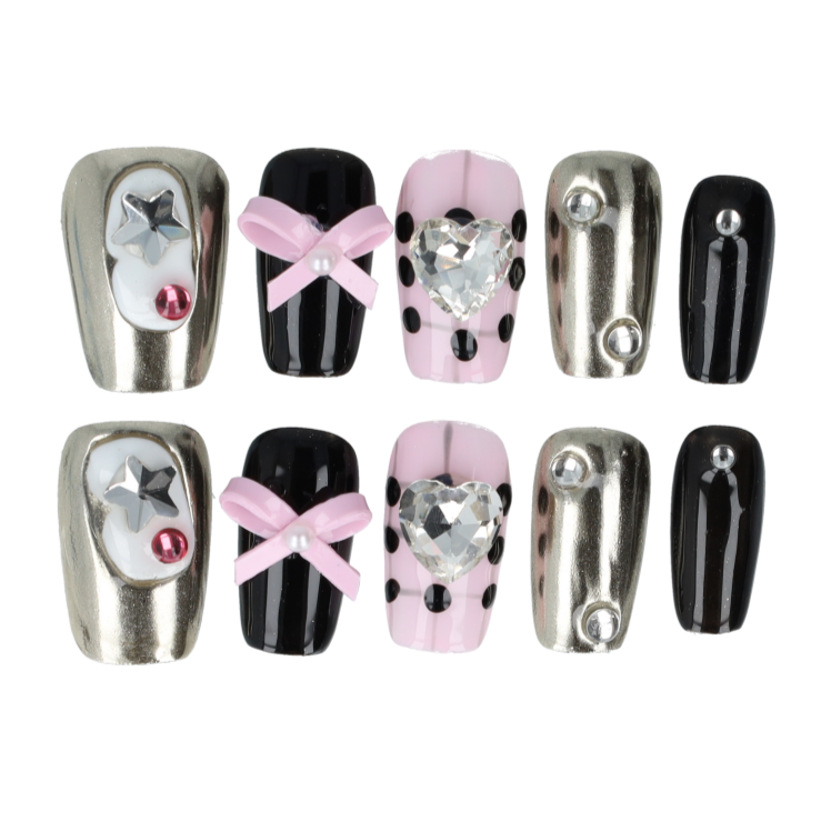 Handmade Press on nails no. 18 maat s