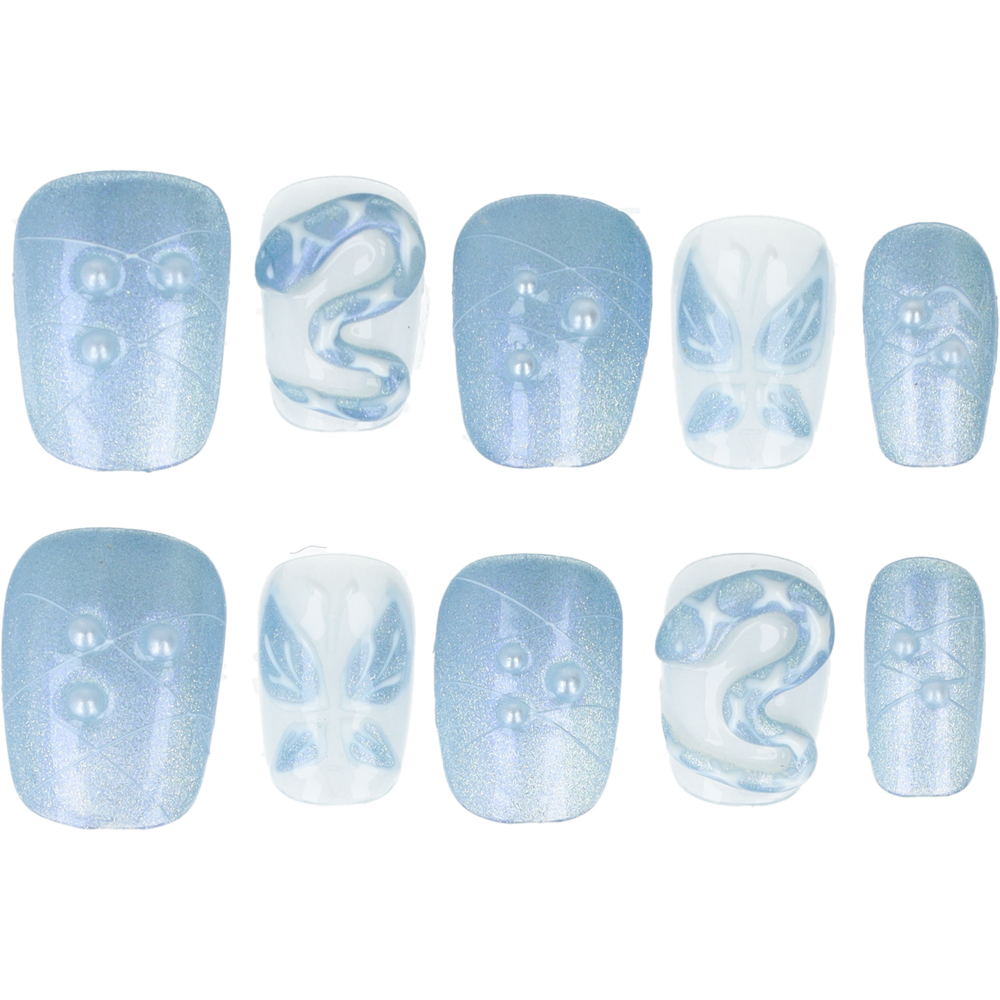 Handmade Press on nails no. 19 maat s