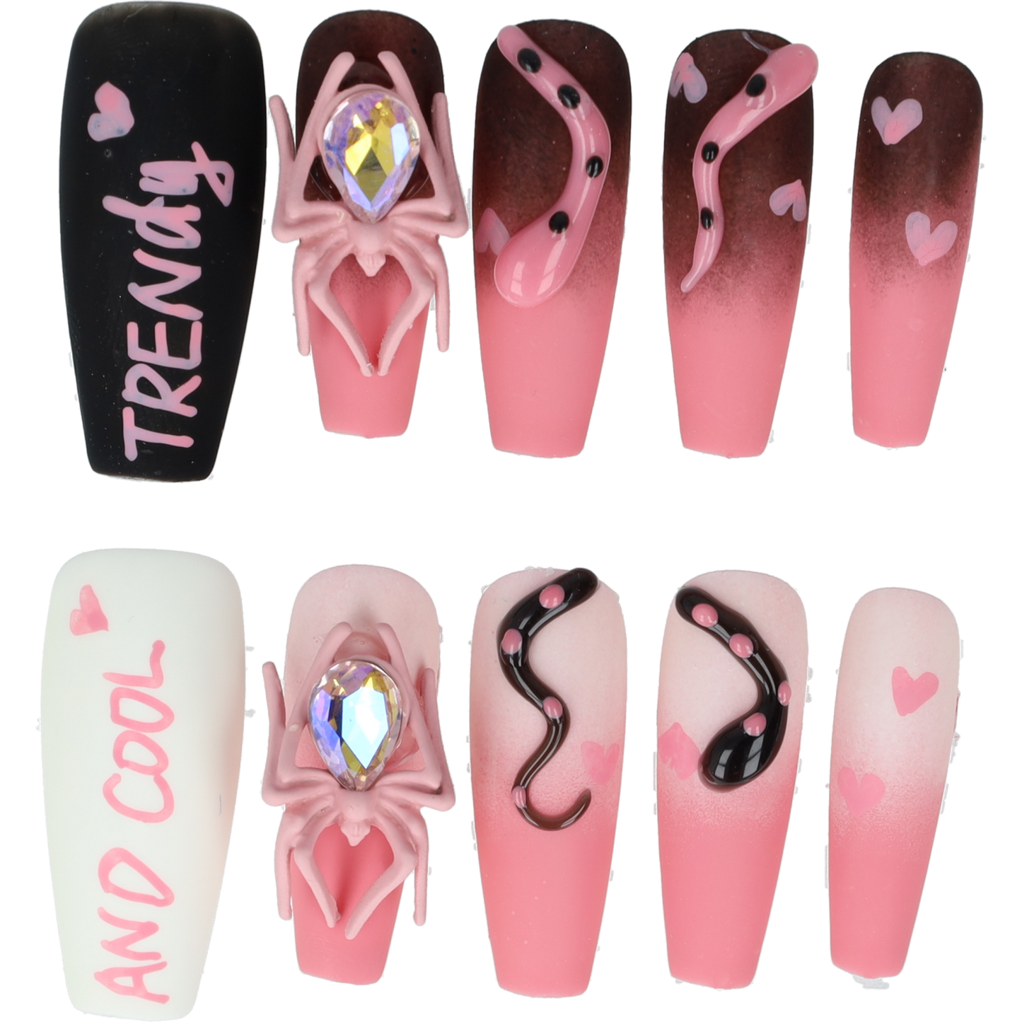 Handmade Press on nails no. 24